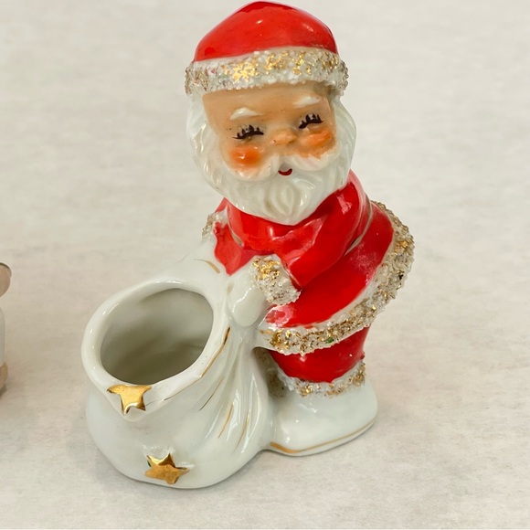 Vintage Spaghetti Santa Planter Figurine & Cherub Baby Angels Christmas - Picture 13 of 15
